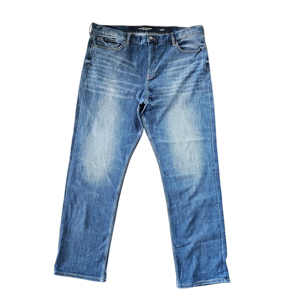 Banana Republic Traveler Black Men's Slim Fit Jeans, Sz. 42×34